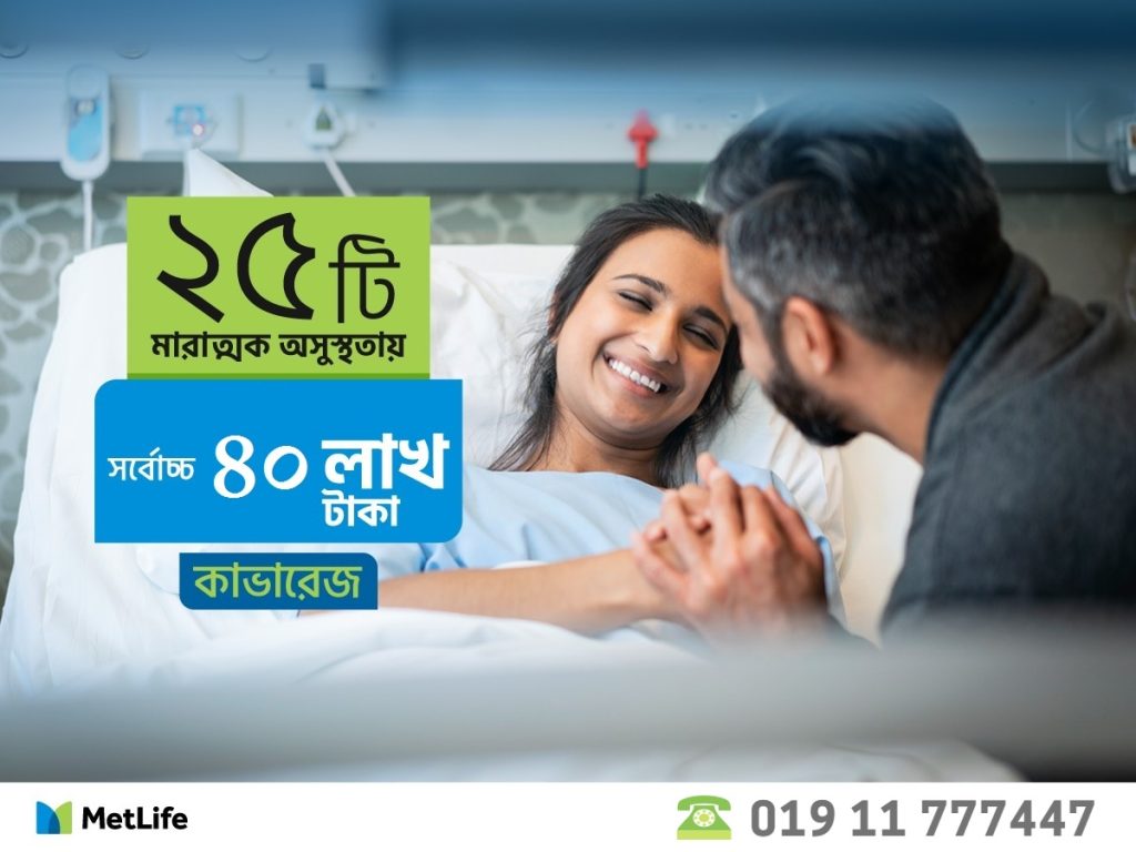 ২৫টি মারাত্মক রোগের জন্য বিমা নিরাপত্তা “ক্রিটিকাল কেয়ার” ২৫টি মারাত্মক রোগের জন্য বিমা নিরাপত্তা “ক্রিটিকাল কেয়ার”